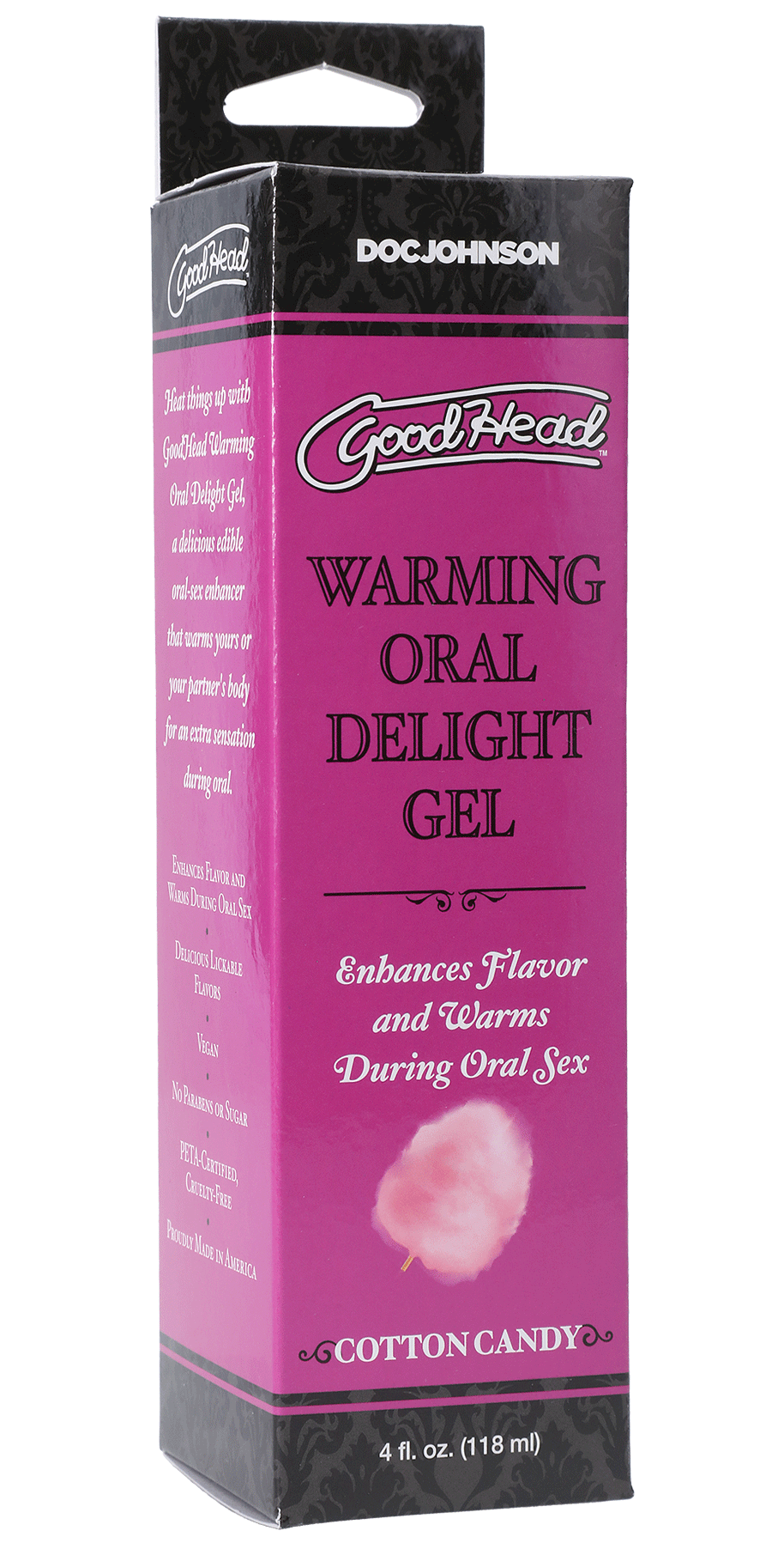 "Goodhead - Warming Oral Delight Gel - Cotton Candy - 4 Fl. Oz. DJ1361-15-BX"